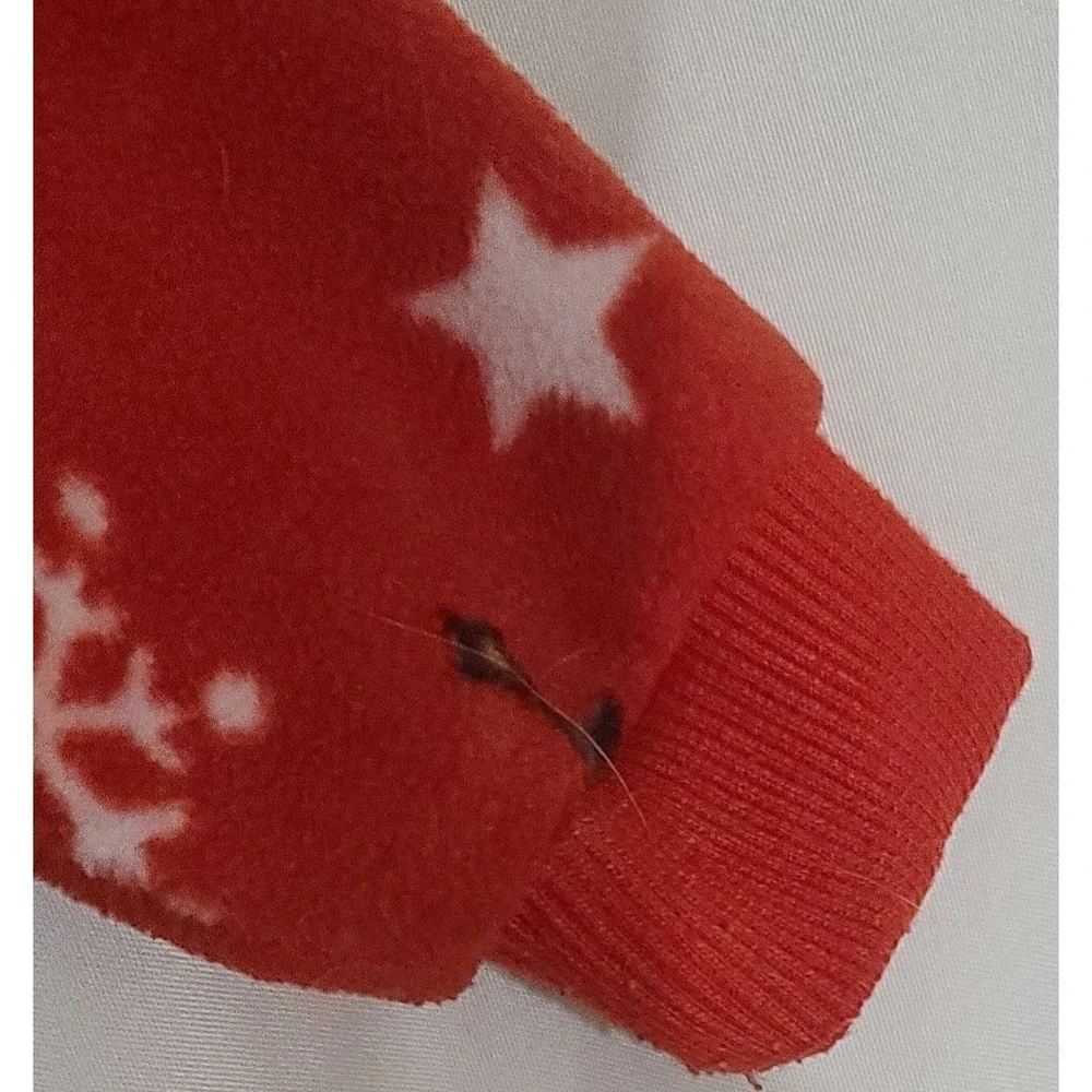 Footed‎ Red Pajamas Christmas Santa Snowman Penguin Fleece Baby XS